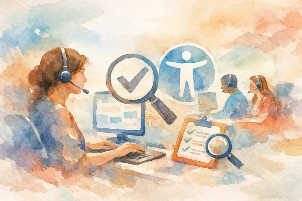 Audit accessibilità per call center efficace