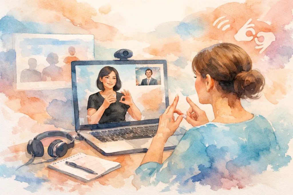 Interpretariato LIS per webinar accessibili